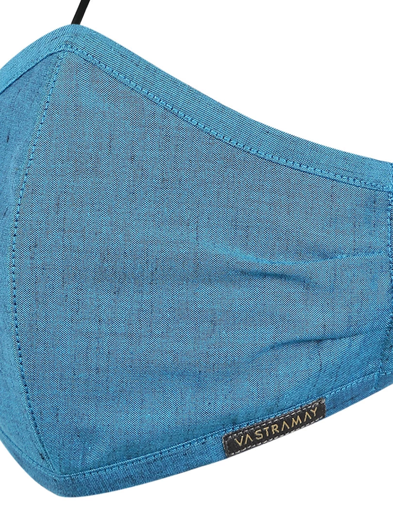 Vastramay Unisex 3 -Ply Solid Reusable Anti-Pollution, Comfortable Large Coverage With Head Band Wellness Biker Masks In Blue - Pack Of 1 11 Vastramay Unisex 3 -Ply Solid Reusable Anti-Pollution, Comfortable Large Coverage With Head Band Wellness Biker Masks In Blue - Pack Of 1