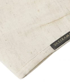 Vastramay Unisex 3 -Ply Solid Reusable Anti-Pollution, Comfortable Large Coverage With Head Band Wellness Biker Masks In Off White - Pack Of 1