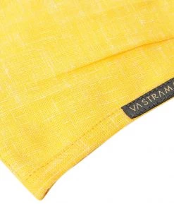 Rakhi Vastramay Unisex 3 -Ply Solid Reusable Anti-Pollution, Comfortable Large Coverage With Head Band Wellness Biker Masks In Yellow - Pack Of 1