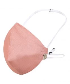 Vastramay Unisex 3 -Ply Self Design Reusable Anti-Pollution, Comfortable Large Coverage With Head Band Wellness Masks In Pink - Pack Of 1 Rakhi