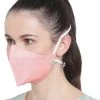 Vastramay Unisex 3 -Ply Self Design Reusable Anti-Pollution, Comfortable Large Coverage With Head Band Wellness Masks In Pink - Pack Of 1 Rakhi