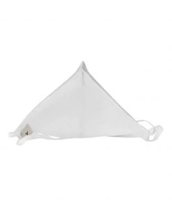 Vastramay Unisex 3 -Ply Solid Reusable Anti-Pollution, Comfortable Large Coverage With Head Band Wellness Masks In Silver - Pack Of 1