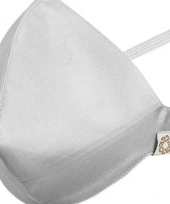 Vastramay Unisex 3 -Ply Solid Reusable Anti-Pollution, Comfortable Large Coverage With Head Band Wellness Masks In Silver - Pack Of 1