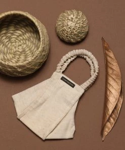 Vastramay Unisex 2-Ply Solid Reusable Free Size Comfortable, Ear Loop Wellness Masks In Off White - Pack Of 1