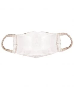 Vastramay Unisex 2-Ply Solid Reusable Free Size Comfortable, Ear Loop Wellness Masks In Off White - Pack Of 1