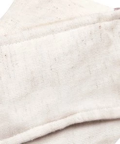 Vastramay Unisex 2-Ply Solid Reusable Free Size Comfortable, Ear Loop Wellness Masks In Off White - Pack Of 1