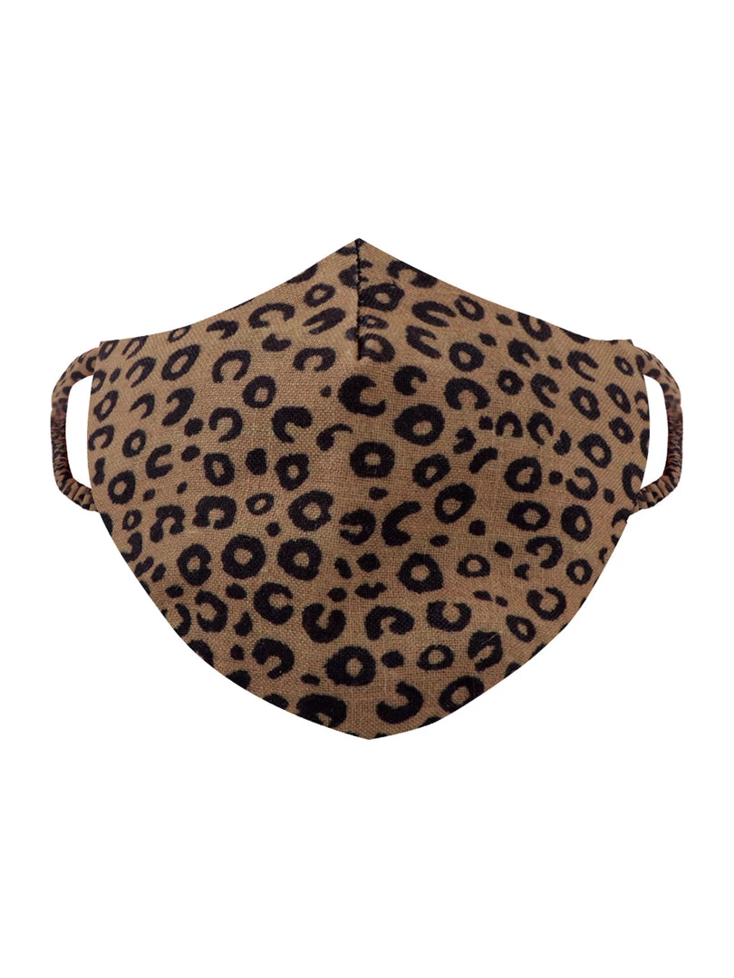 Vastramay Unisex 2-Ply Animal Printed Reusable Free Size Comfortable, Ear Loop Wellness Masks In Leopard Brown - Pack Of 1 5 Vastramay Unisex 2-Ply Animal Printed Reusable Free Size Comfortable, Ear Loop Wellness Masks In Leopard Brown - Pack Of 1