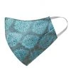 Vastramay Unisex 2 Ply Self Design Blue Brocade Reusable Face Mask Rakhi