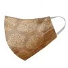Vastramay Unisex 2 Ply Brown Self Design Brocade Reusable Face Mask