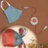 Vastramay Eco-Friendly Cotton Raksha Bandhan Rakhi, Mask And Potli Set