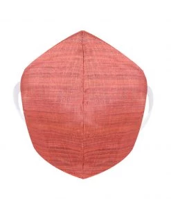 Vastramay Rakhi Unisex 2 Ply Self Design Pink Cotton Textured Reusable Face Mask