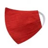 Vastramay Rakhi Unisex 2 Ply Self Design Red Cotton Textured Reusable Face Mask