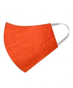 Vastramay Unisex 2 Ply Red Cotton Textured Reusable Face Mask Rakhi