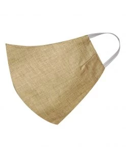 Vastramay Unisex 2 Ply Brown Cotton Textured Reusable Face Mask