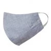 Vastramay Unisex 2 Ply Grey Cotton Textured Reusable Face Mask