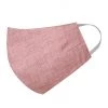 Vastramay Unisex 2 Ply Pink Cotton Textured Reusable Face Mask