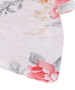 Vastramay Unisex 4 -Ply Floral Printed Reusable Anti-Pollution, Comfortable Large Coverage With Ear Loops Wellness Masks In Pink - Pack Of 1 Rakhi