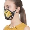 Rakhi Vastramay Unisex 4 -Ply Abstract Printed Reusable Anti-Pollution, Comfortable Large Coverage With Ear Loop Wellness Masks In Black - Pack Of 1