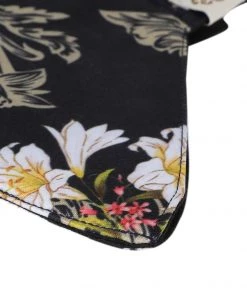 Rakhi Vastramay Unisex 4 -Ply Abstract Printed Reusable Anti-Pollution, Comfortable Large Coverage With Ear Loop Wellness Masks In Black - Pack Of 1