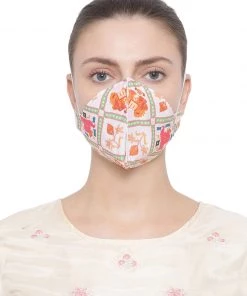 Vastramay Unisex 4 - Ply Digital Printed Reusable Anti-Pollution, Ear Loops Wellness Mask In White - Pack Of 1 Rakhi 13 Vastramay Unisex 4 - Ply Digital Printed Reusable Anti-Pollution, Ear Loops Wellness Mask In White - Pack Of 1 Rakhi
