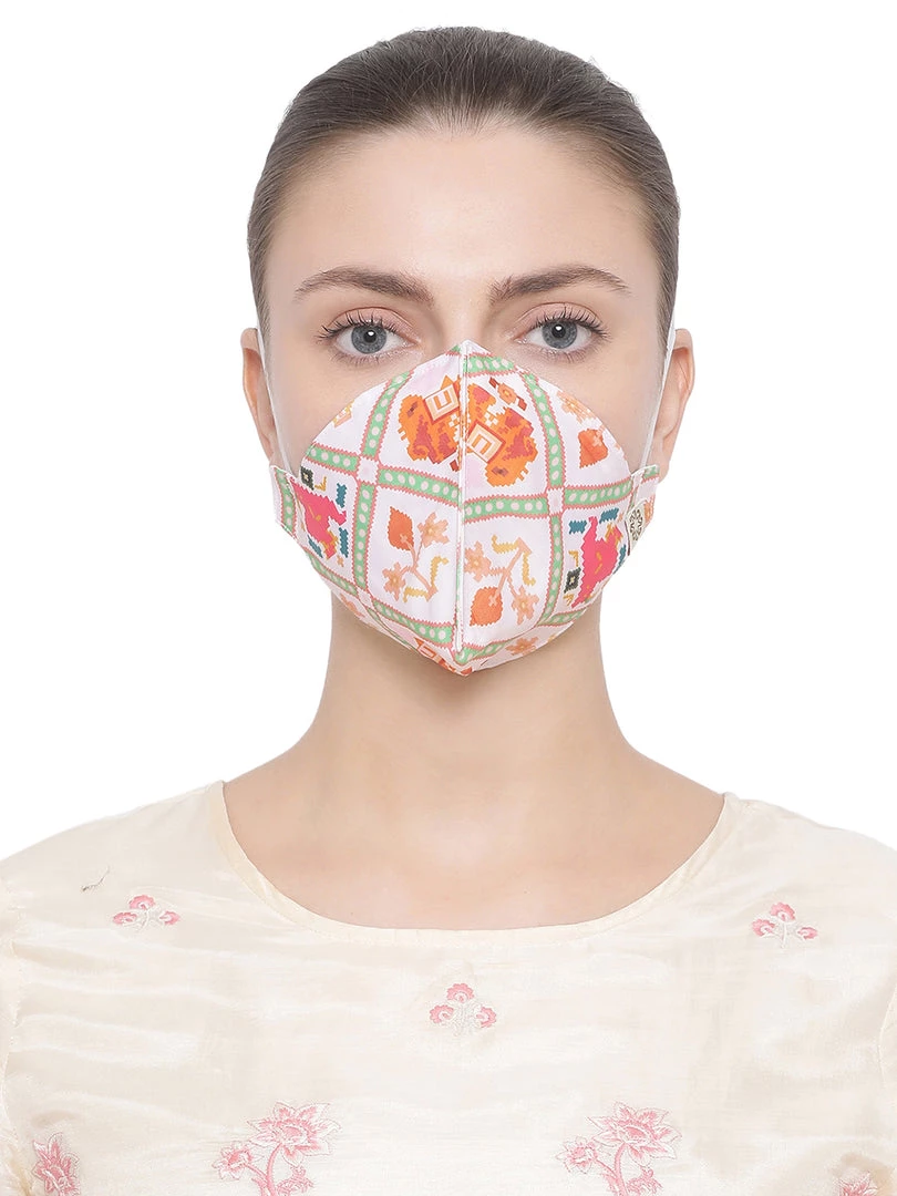 Vastramay Unisex 4 - Ply Digital Printed Reusable Anti-Pollution, Ear Loops Wellness Mask In White - Pack Of 1 Rakhi 6 Vastramay Unisex 4 - Ply Digital Printed Reusable Anti-Pollution, Ear Loops Wellness Mask In White - Pack Of 1 Rakhi