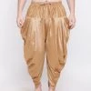 VASTRAMAY Men's Rose Gold Solid Dhoti Pant 2 VASTRAMAY Men's Rose Gold Solid Dhoti Pant