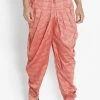 VASTRAMAY Men's Pink Cotton Blend Dhoti Buy 1 Get 1