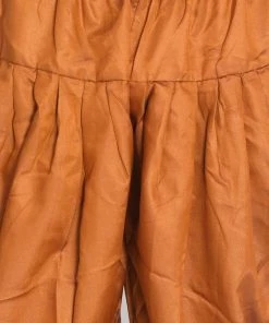 VASTRAMAY Men's Brown Cotton Blend Dhoti 10 VASTRAMAY Men's Brown Cotton Blend Dhoti