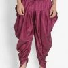 VASTRAMAY Men's Purple Cotton Blend Dhoti