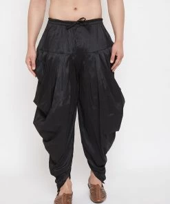 Vastramay Men's Black Dhoti Pants