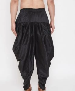 Vastramay Men's Black Dhoti Pants