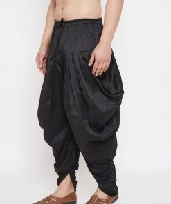 Vastramay Men's Black Dhoti Pants