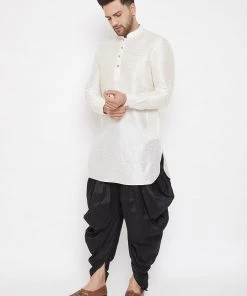 Vastramay Men's Black Dhoti Pants