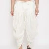Vastramay Men's Cream Dhoti Pants 1 Vastramay Men's Cream Dhoti Pants