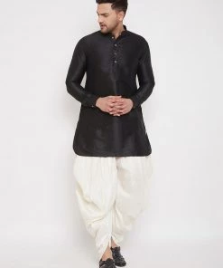 Vastramay Men's Cream Dhoti Pants