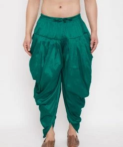Vastramay Men's Green Dhoti Pants
