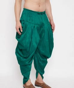 Vastramay Men's Green Dhoti Pants