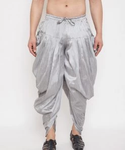 Vastramay Men's Grey Dhoti Pants