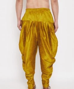 Vastramay Men's Mustard Dhoti Pants