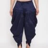 Vastramay Men's Navy Blue Dhoti Pants