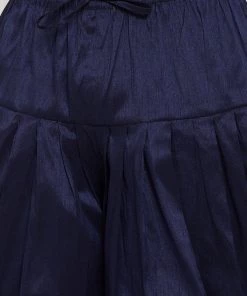 Vastramay Men's Navy Blue Dhoti Pants 11 Vastramay Men's Navy Blue Dhoti Pants