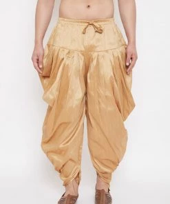 Vastramay Men's Rose Gold Dhoti Pants