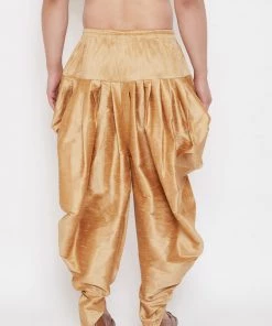 Vastramay Men's Rose Gold Dhoti Pants 10 Vastramay Men's Rose Gold Dhoti Pants