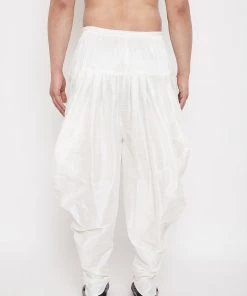 Vastramay Men's White Dhoti Pants