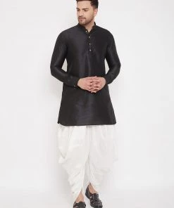 Vastramay Men's White Dhoti Pants