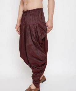 Vastramay Men's Brown Dhoti Pants
