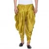 Vastramay Men's Green Cotton Silk Blend Dhoti