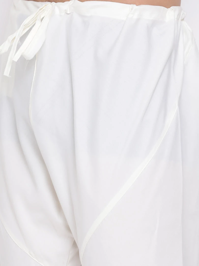 Vastramay Men's Cream And Maroon Viscose Ethnic Combo Set 8 Vastramay Men's Cream And Maroon Viscose Ethnic Combo Set