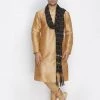 Vastramay Men's Black Viscose Dupatta