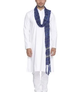 Vastramay Men's Blue Viscose Dupatta